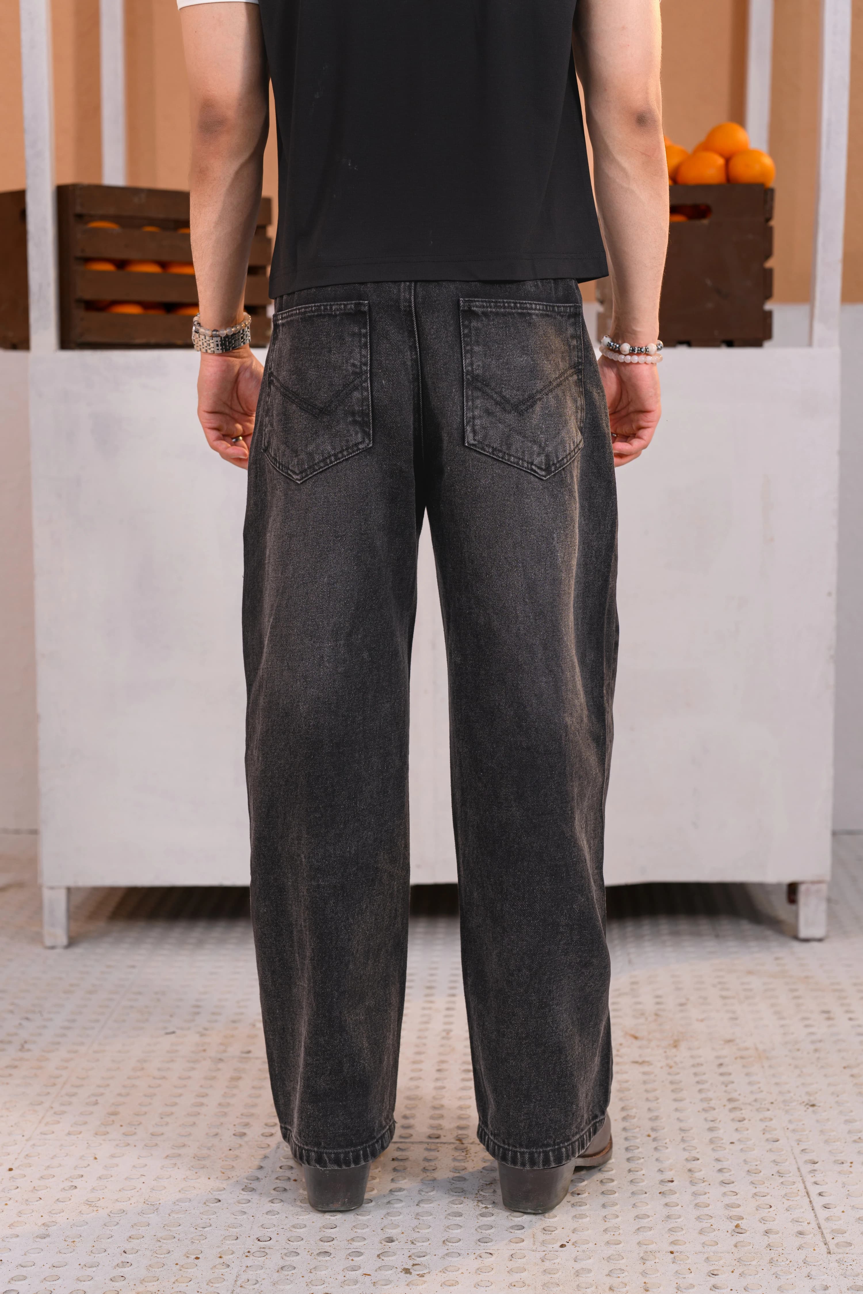 Deep Gray Baggy Jeans thumbnail 3