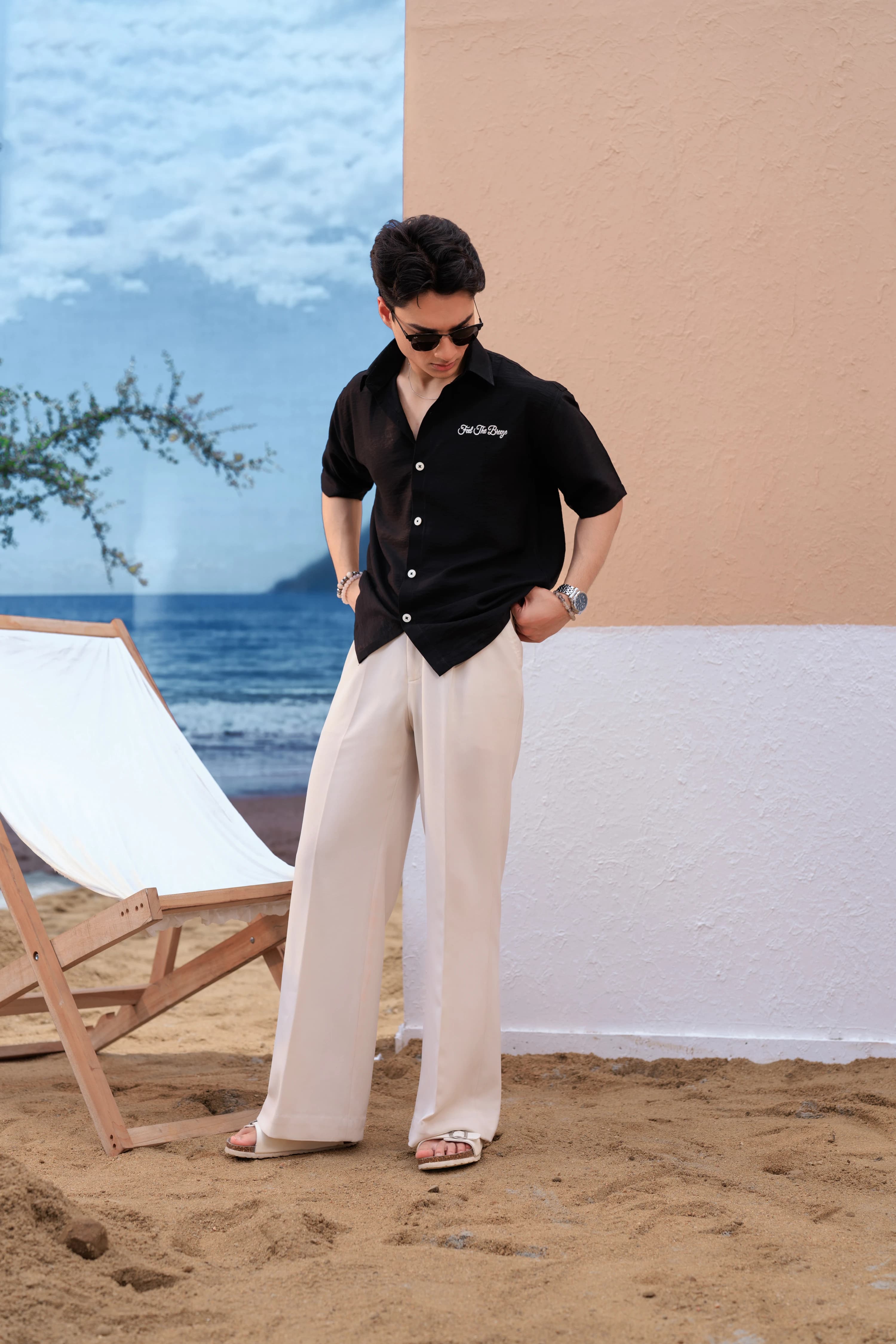 Boxy Embo Shirts - Black thumbnail 3