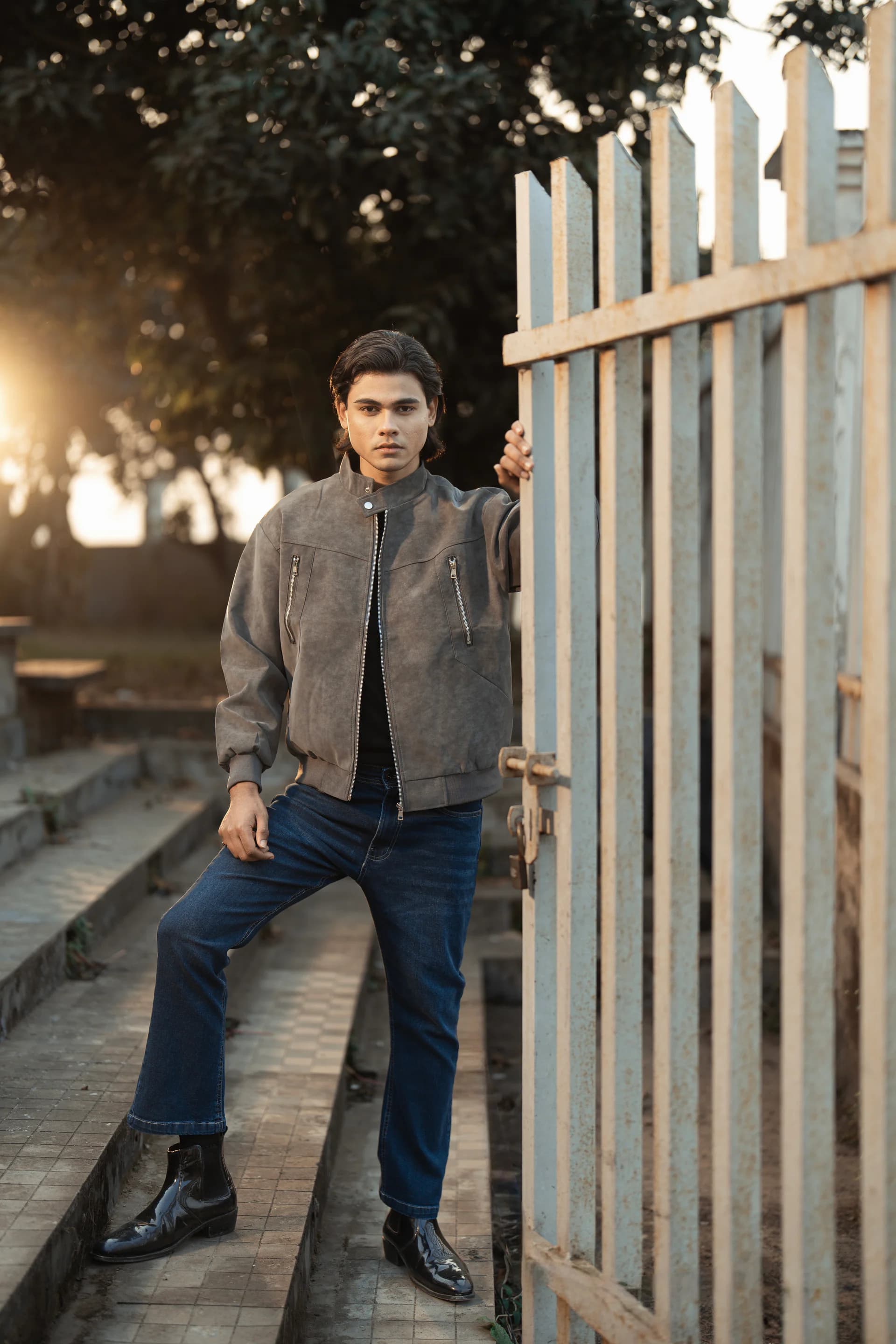 Imported Zipper Leather Jacket 