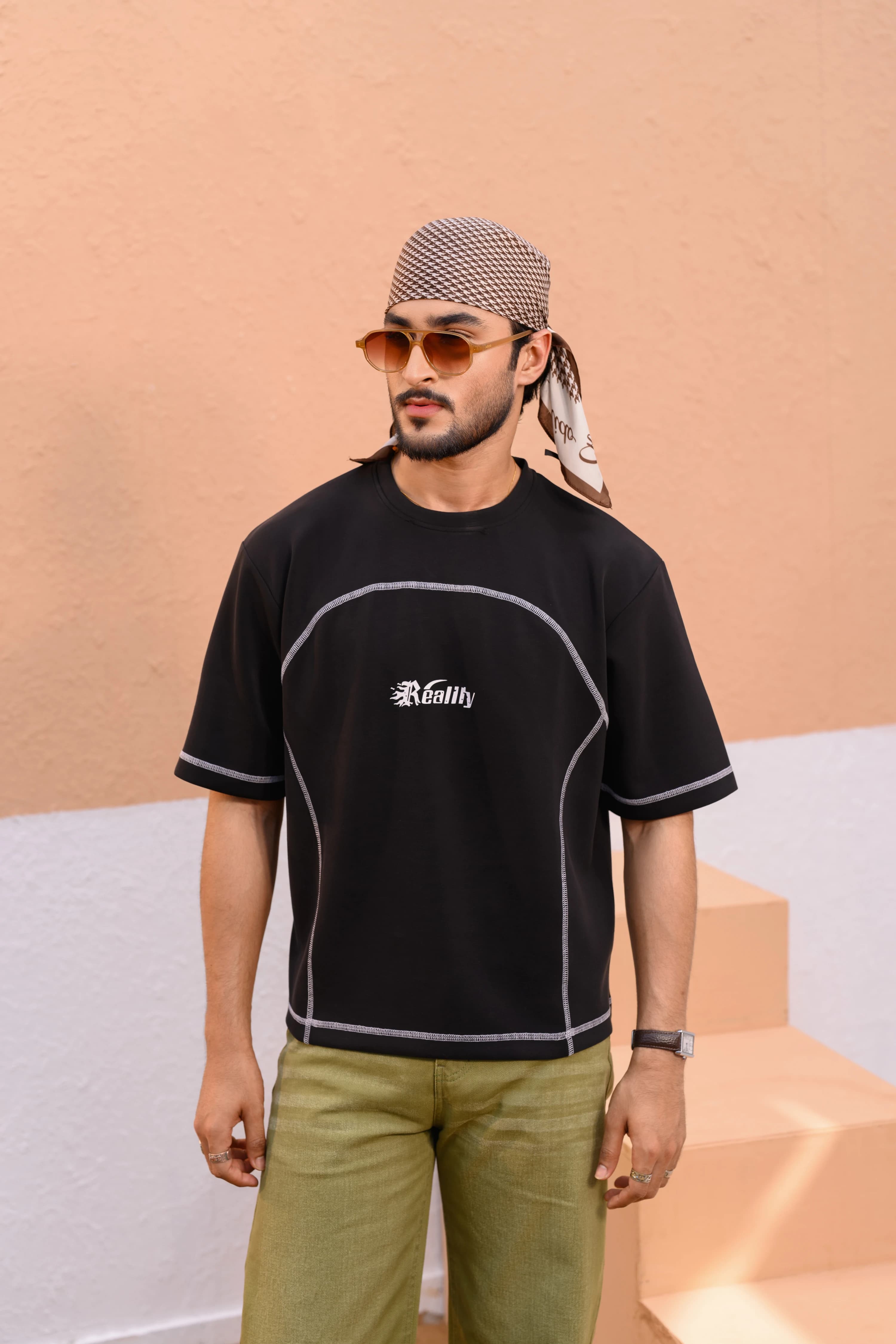 Boxy Cropped Tee | Black thumbnail 4