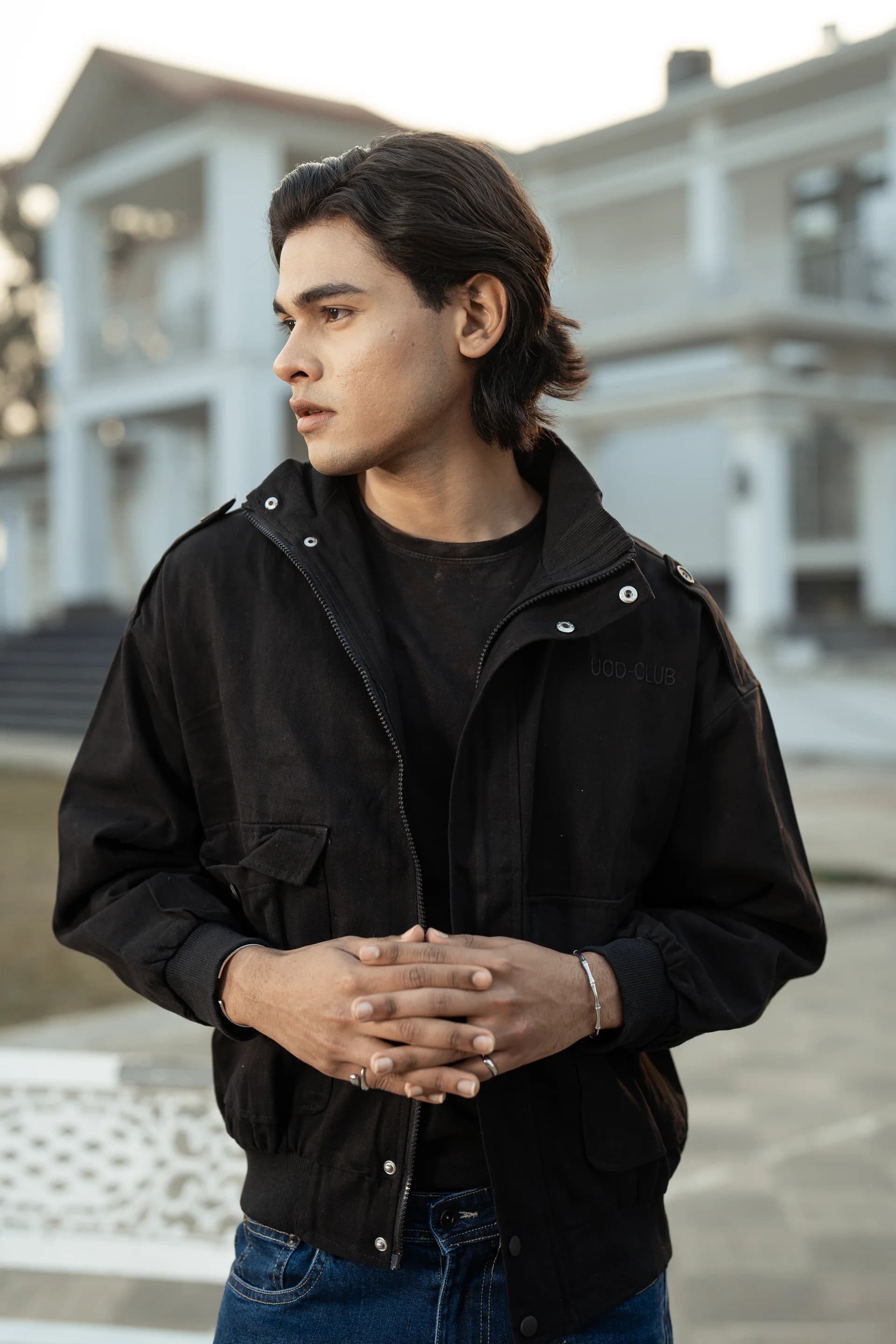Double Pocket Jacket - Black