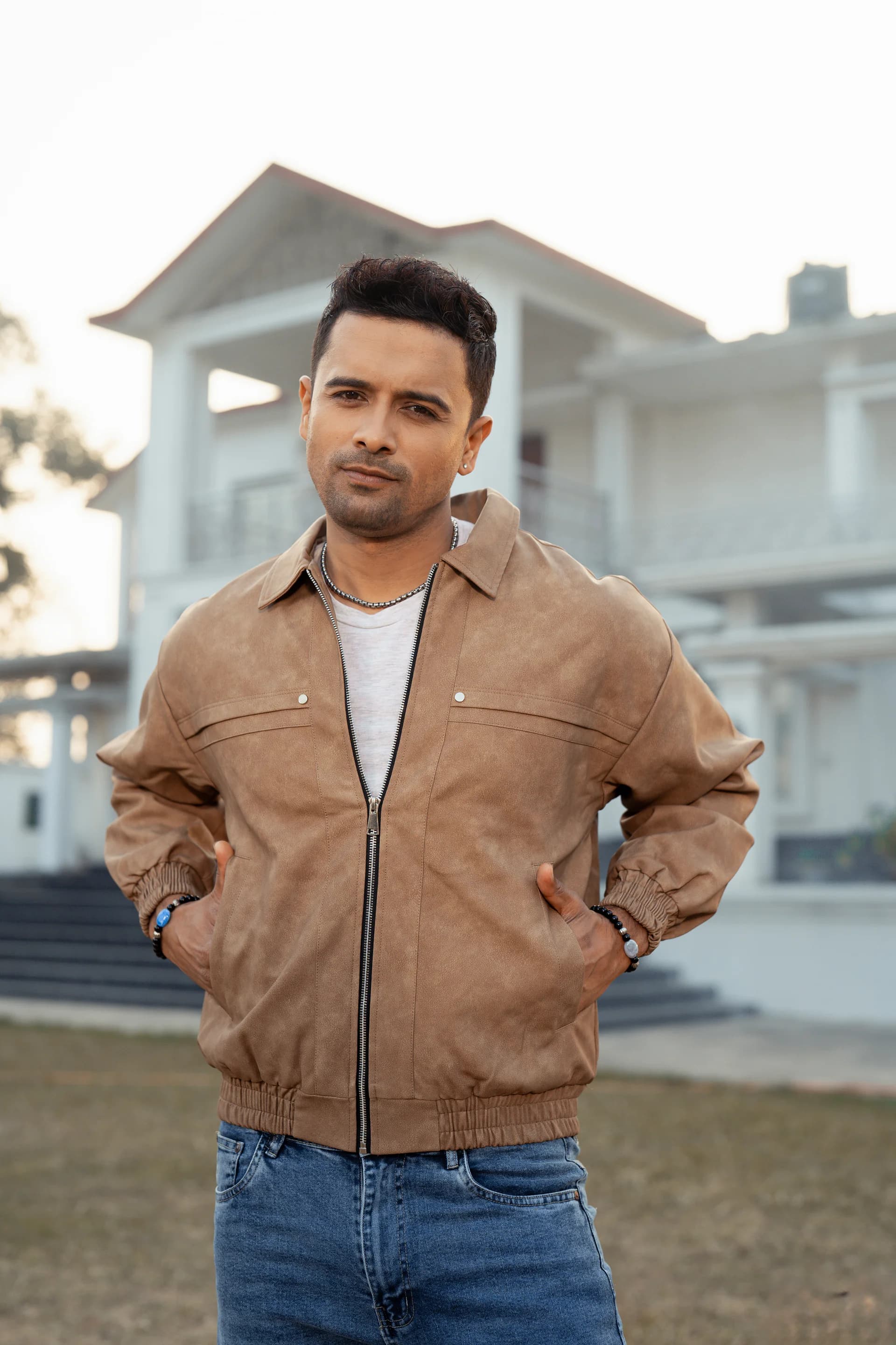 Imported Leather Jacket - Brown thumbnail 4