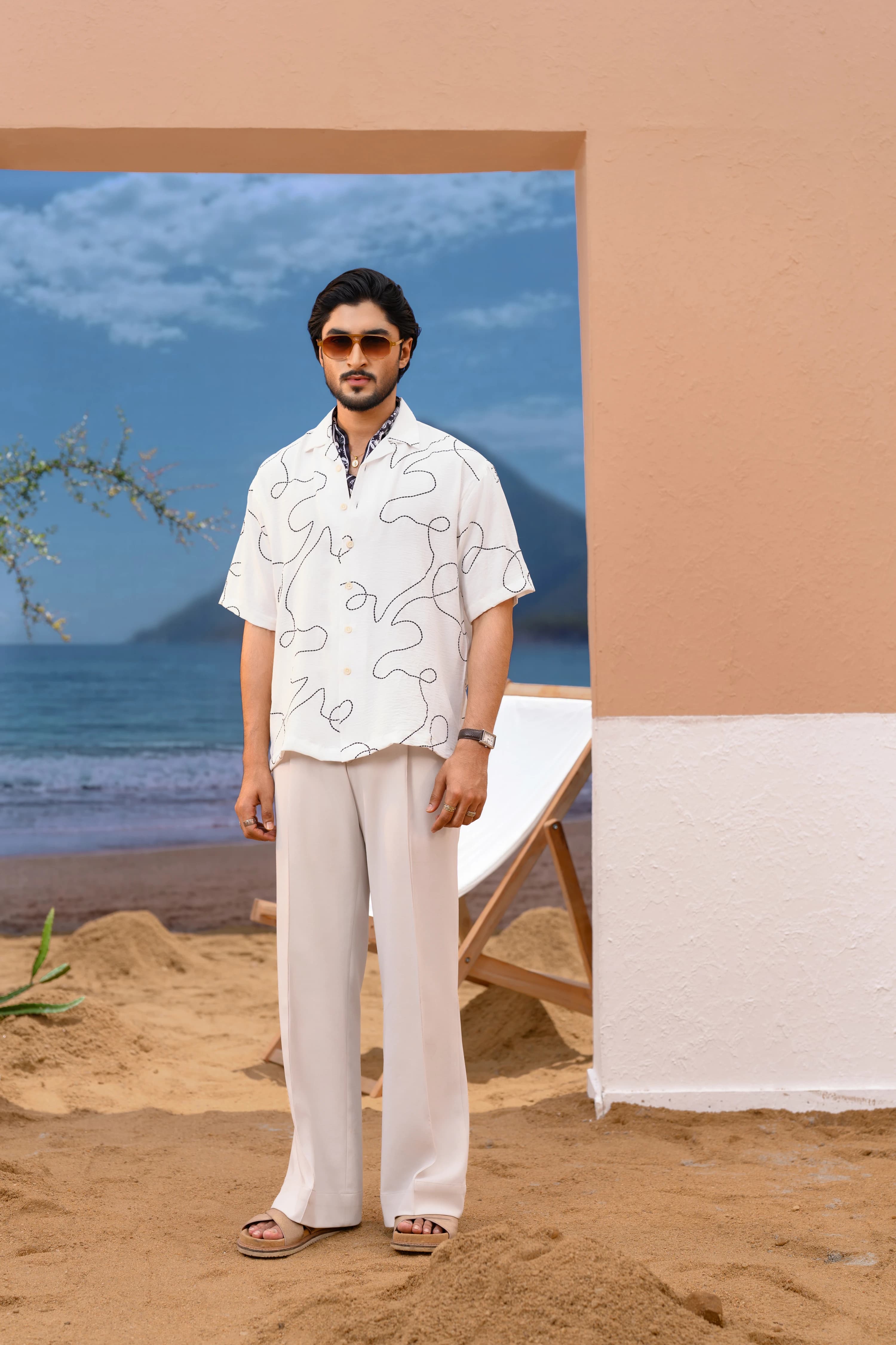 Relaxed Drop Shoulder Shirt | White