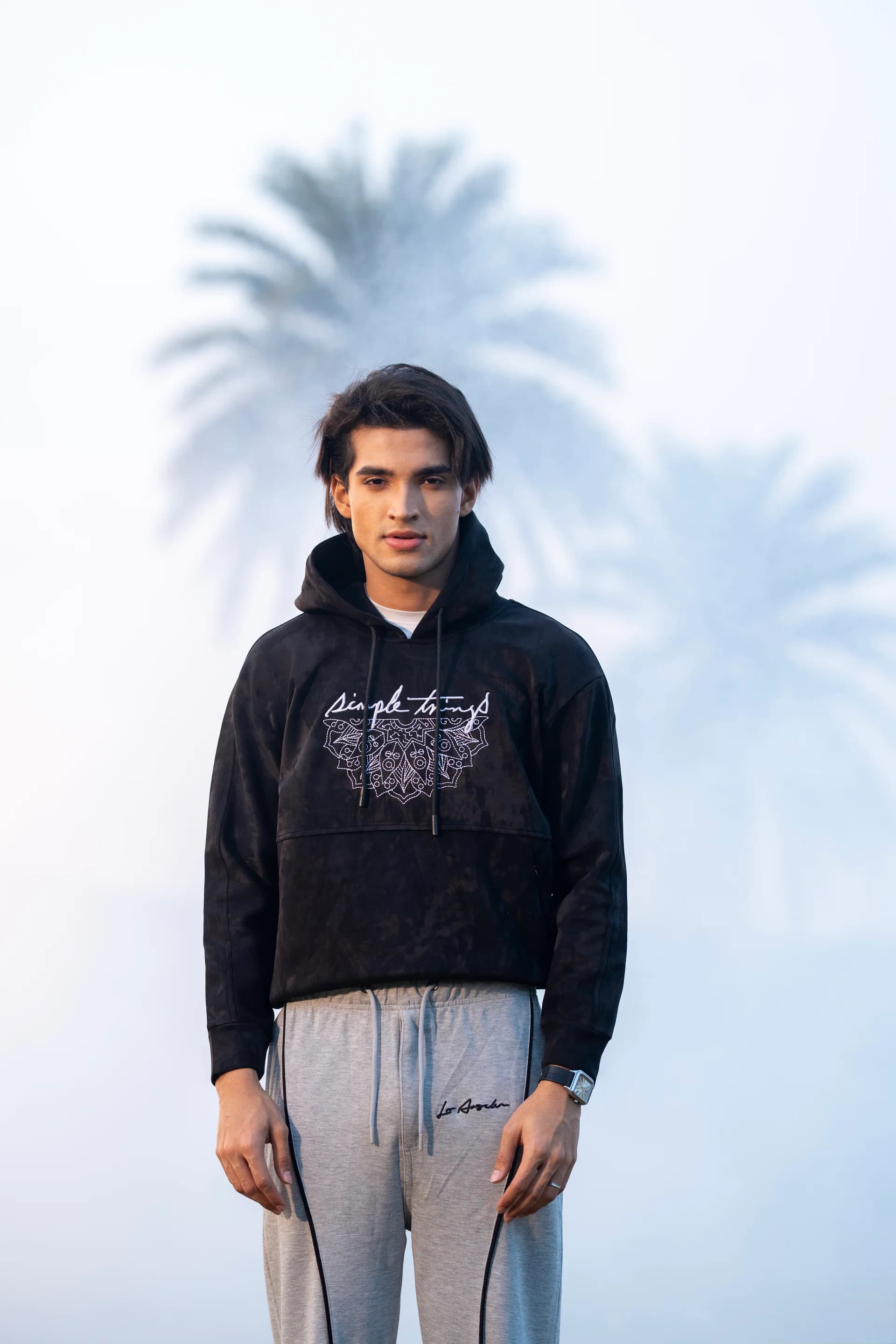 Suede Velvet Hoodie