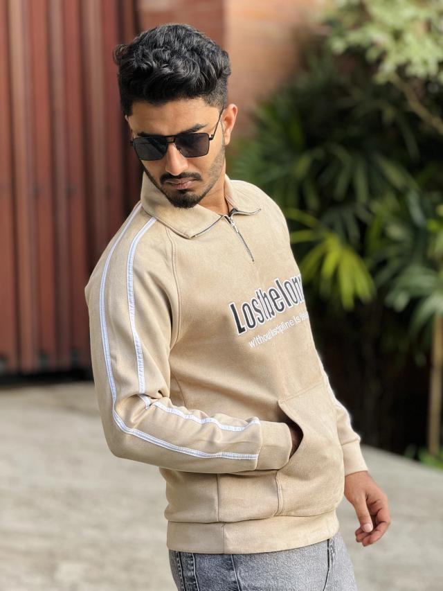 Zipper Pocket Sweatshirt