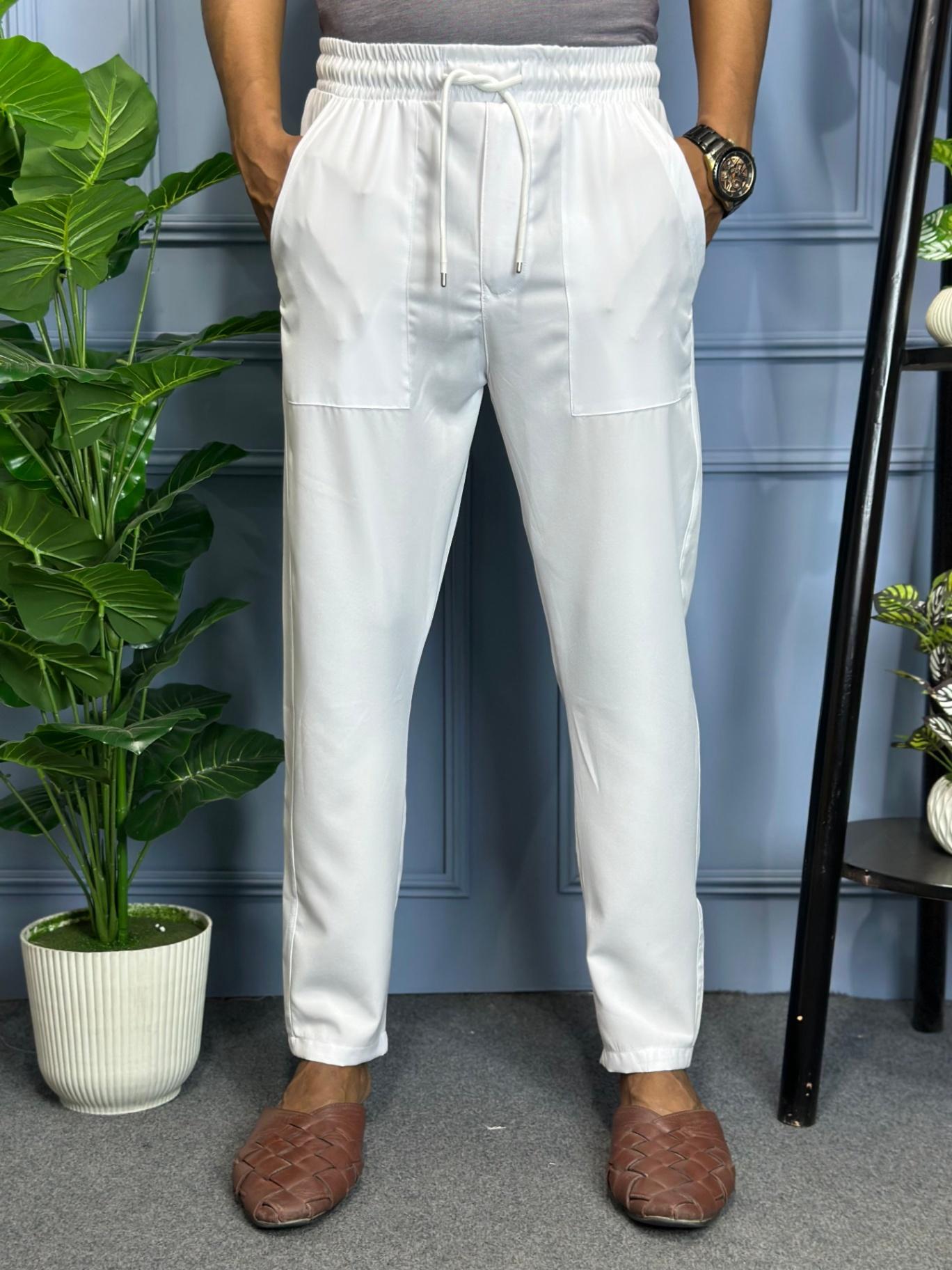 Pant Style Premium Pajama - White