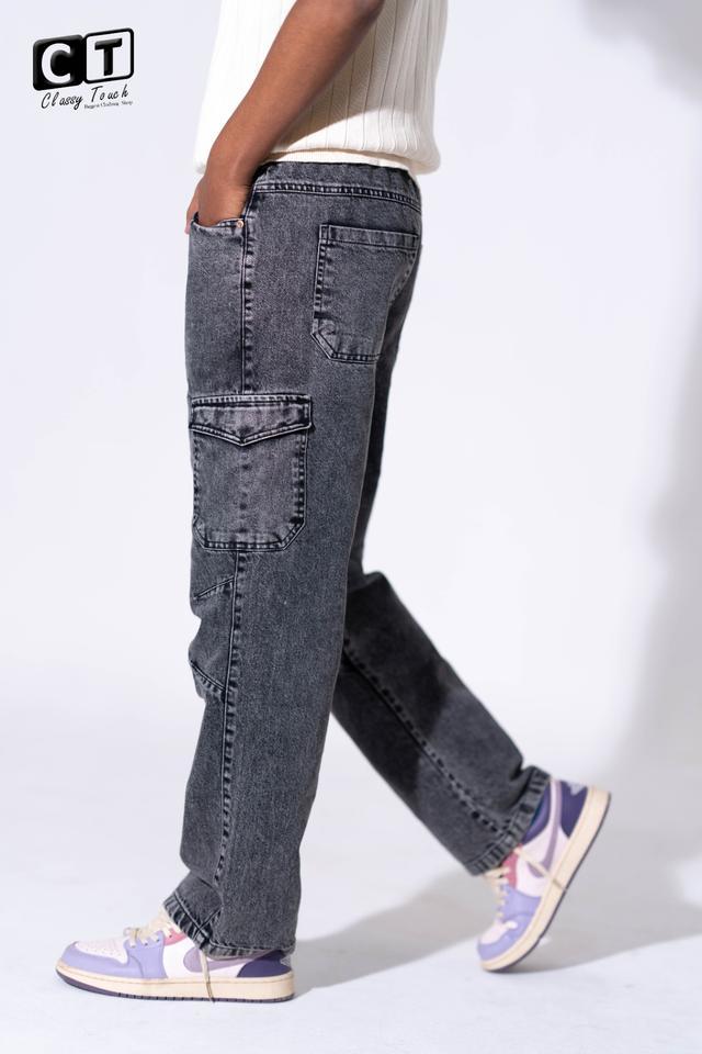 Ash Gray - 6 Pocket Cargo Baggy