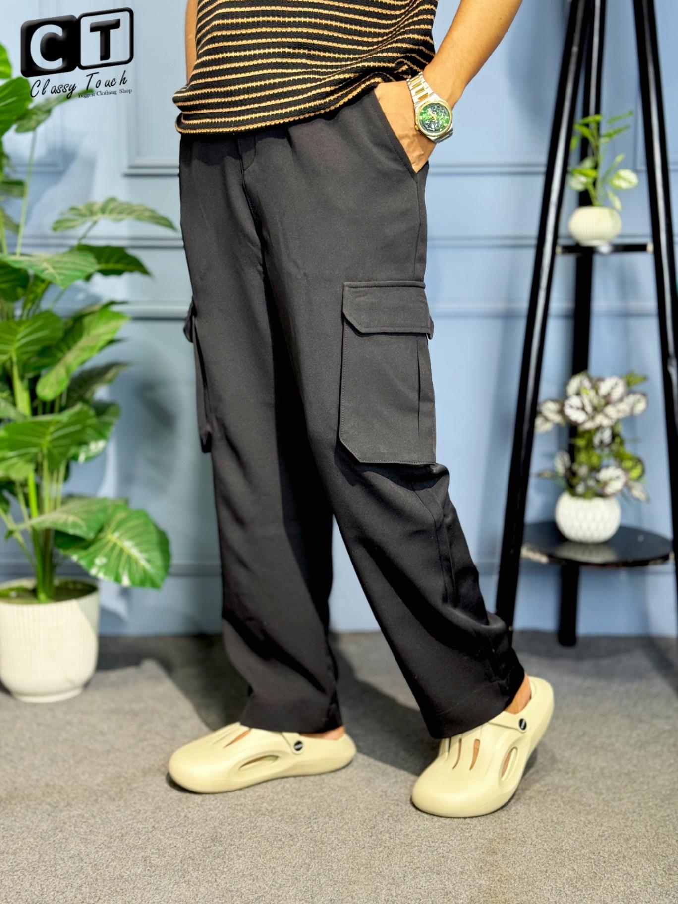 Cargo Baggy Jogger - Black