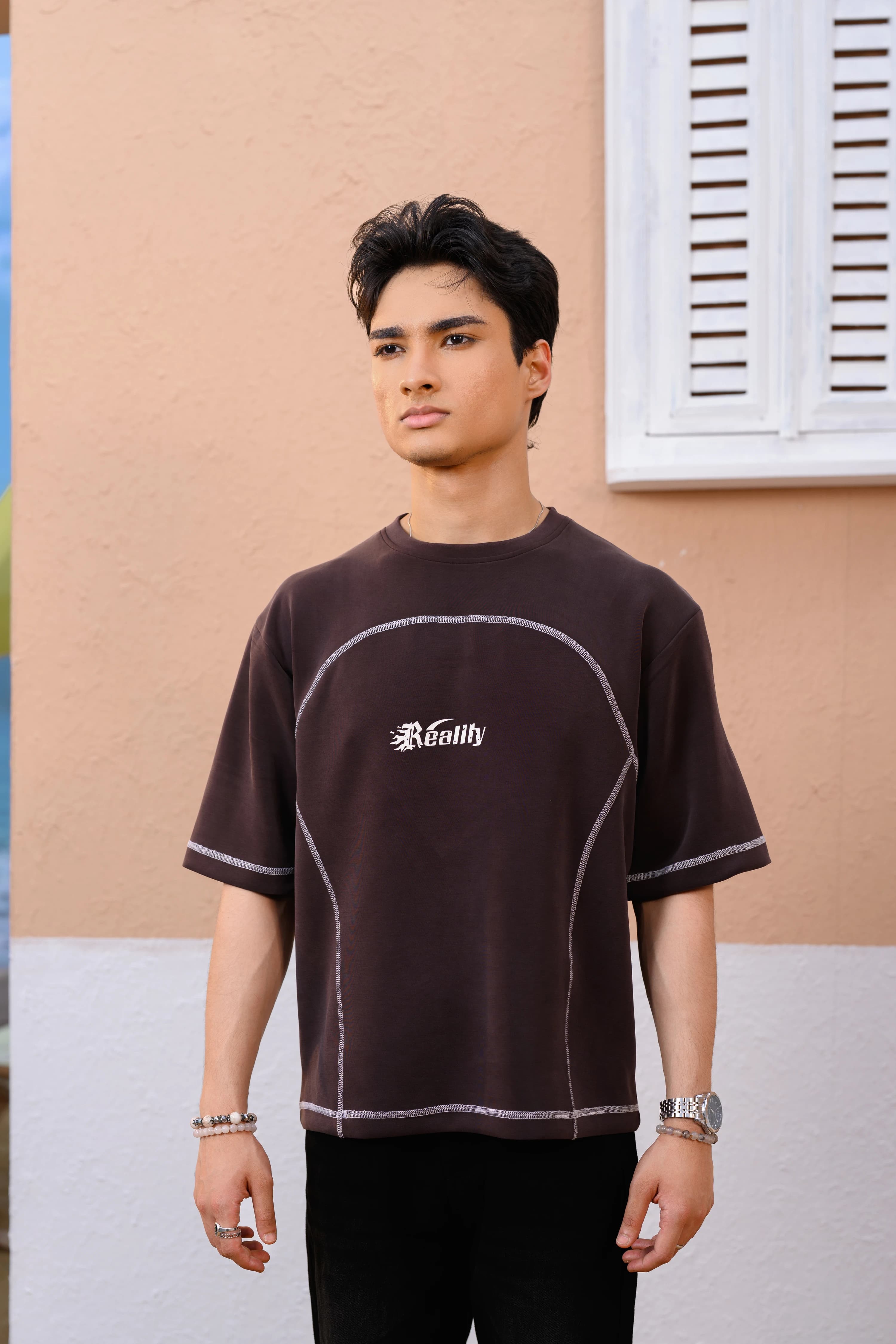 Boxy Cropped Tee | Chocolate
