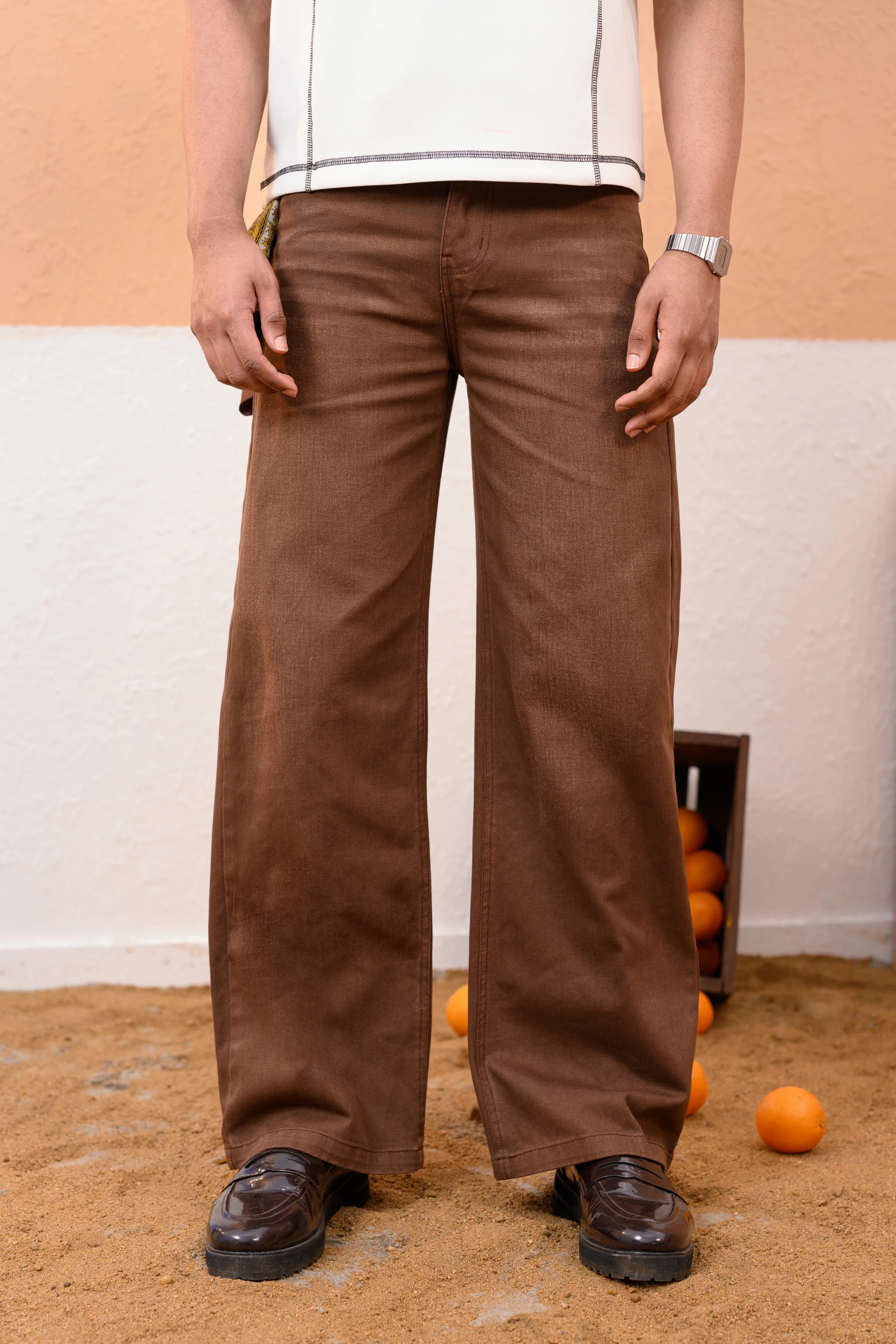 Chocolate Baggy Jeans