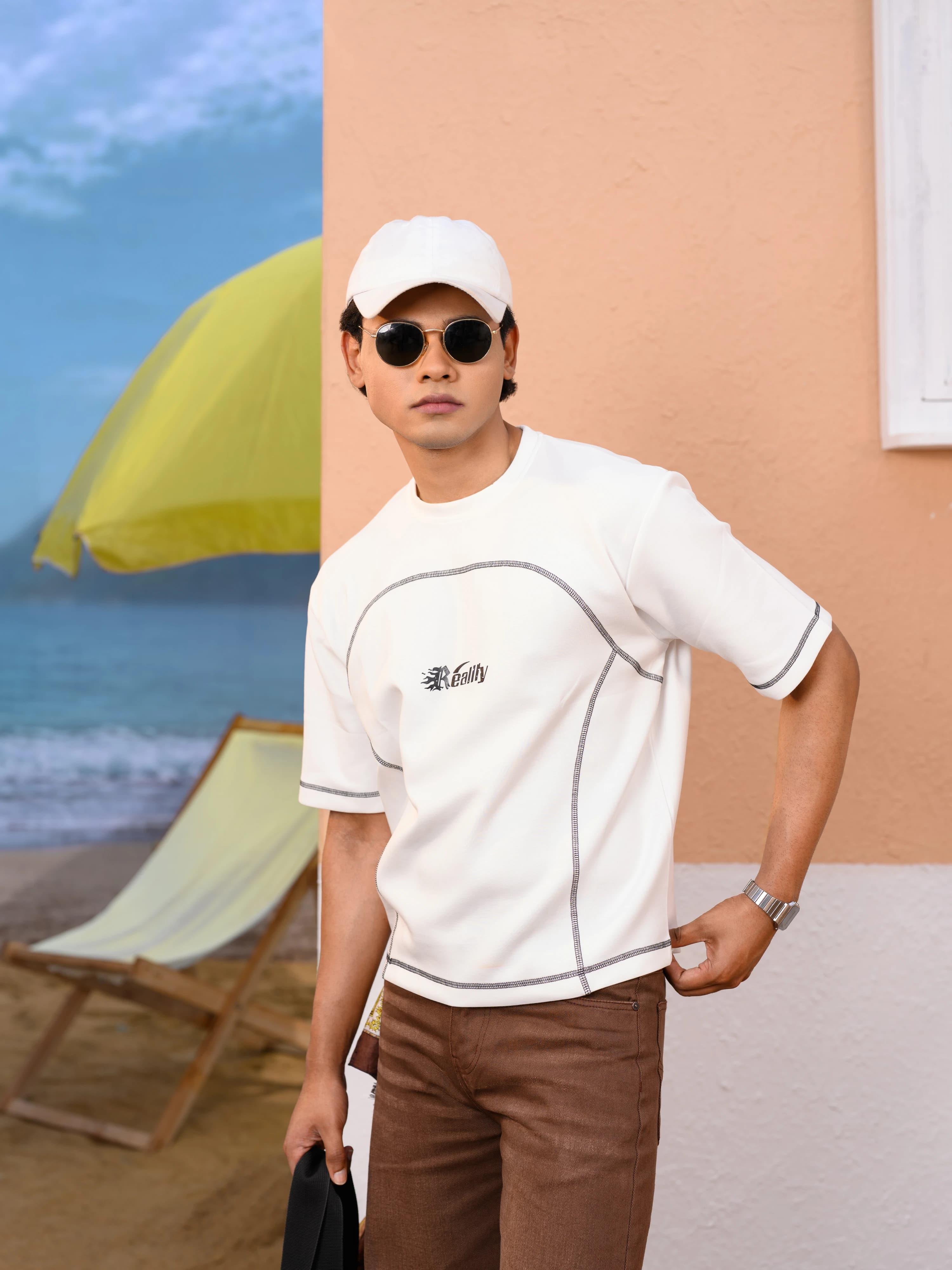 Boxy Cropped Tee | White