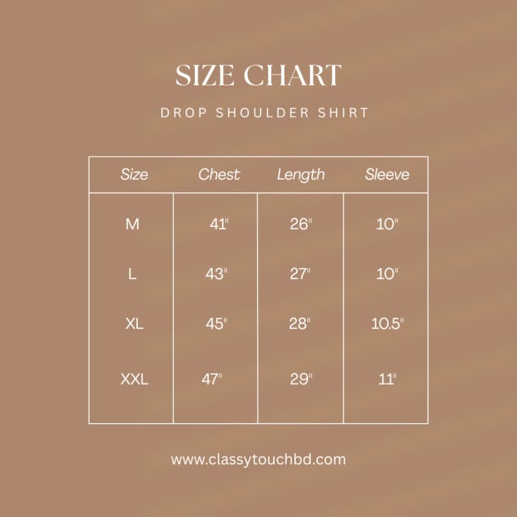 Stripe Boxy Shirt | Yellow Size Chart